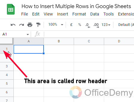 How to Insert Multiple Rows in Google Sheets 1