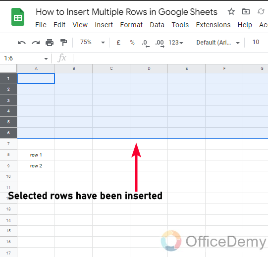 How to Insert Multiple Rows in Google Sheets 12