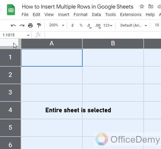 How to Insert Multiple Rows in Google Sheets 14