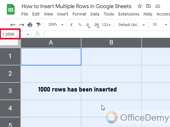 How to Insert Multiple Rows in Google Sheets 16
