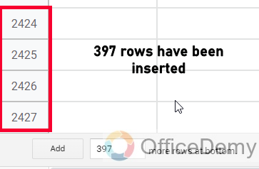 How to Insert Multiple Rows in Google Sheets 19