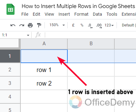 How to Insert Multiple Rows in Google Sheets 4