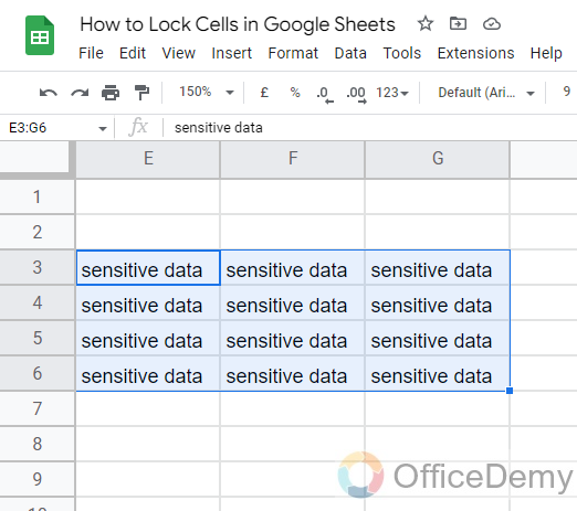 How to Lock Cells in Google Sheets 1