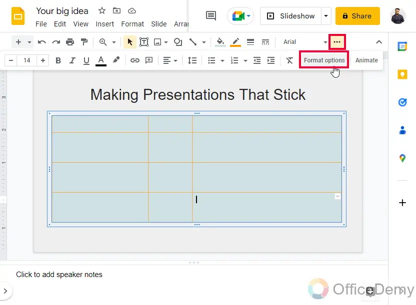 How to Make a Table in Google Slides 13