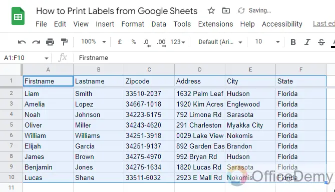 How to Print Labels from Google Sheets 9