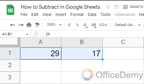 How to Subtract in Google Sheets 4