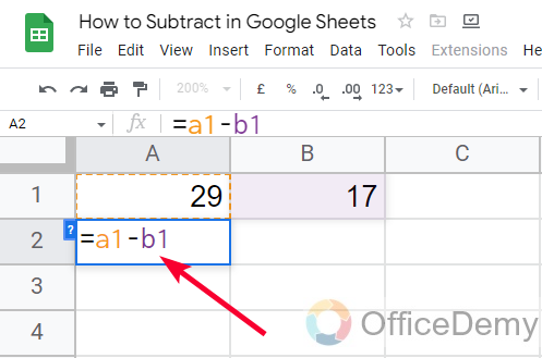 How to Subtract in Google Sheets 5