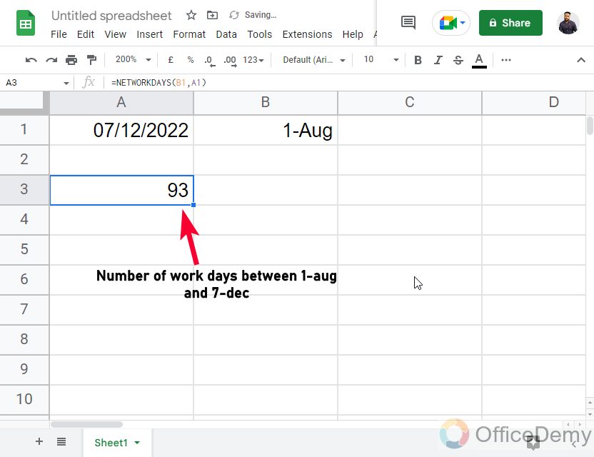 How to Use DAYS Function in Google Sheets 16