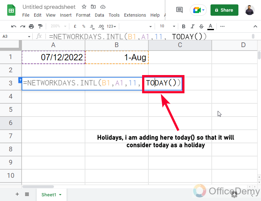 How to Use DAYS Function in Google Sheets 20