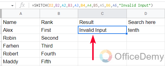 How to Use Switch Function in Google Sheets 18