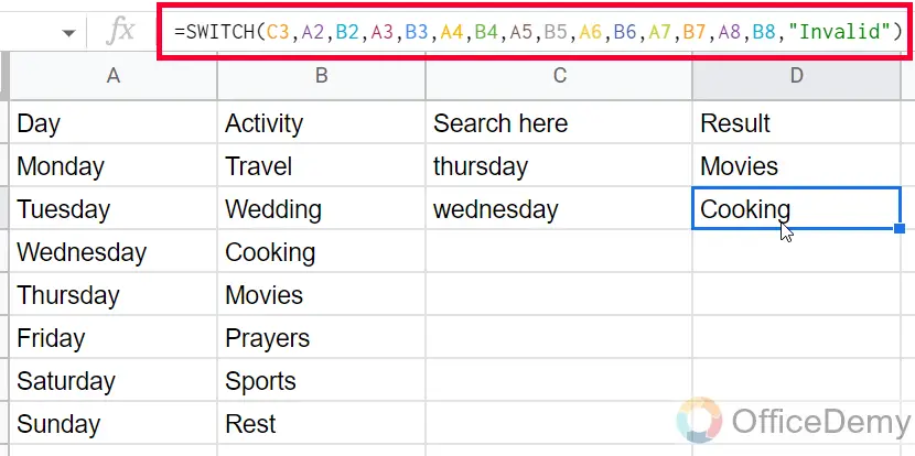 How to Use Switch Function in Google Sheets 20