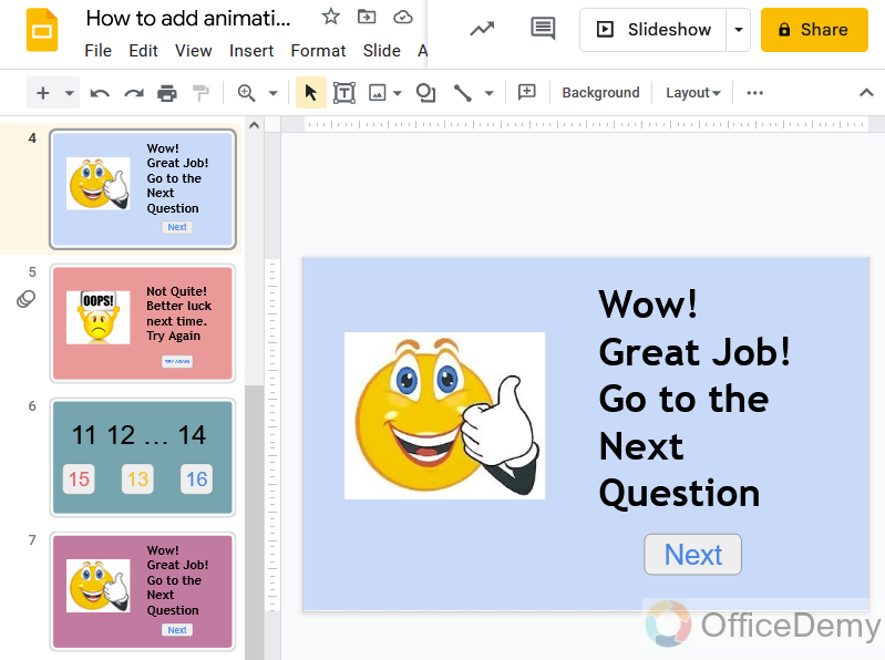 How to add animation to google slides 1