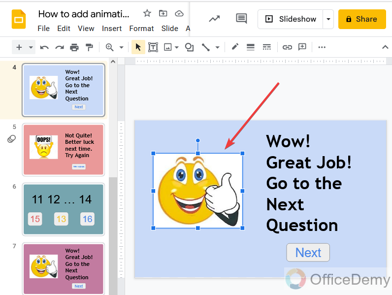 How to add animation to google slides 2