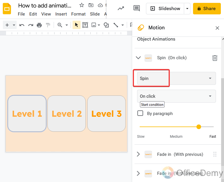 How to add animation to google slides 19