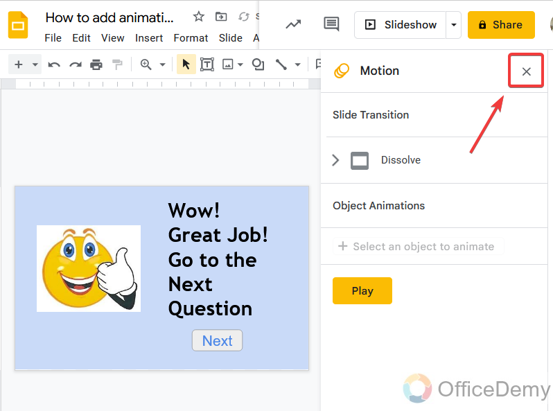 How to add animation to google slides 25