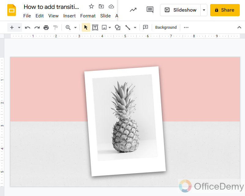 How to add transitions on google slides 1