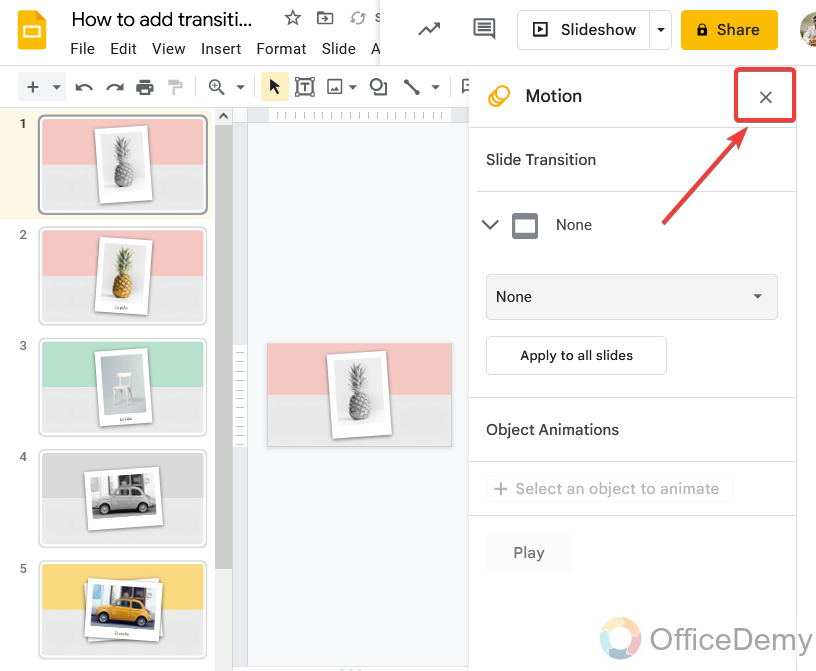 How to add transitions on google slides 20