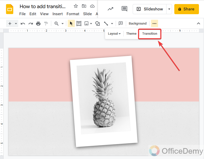 How to add transitions on google slides 3