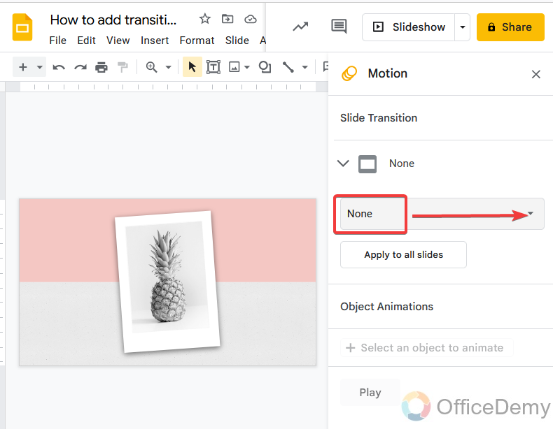 How to add transitions on google slides 6