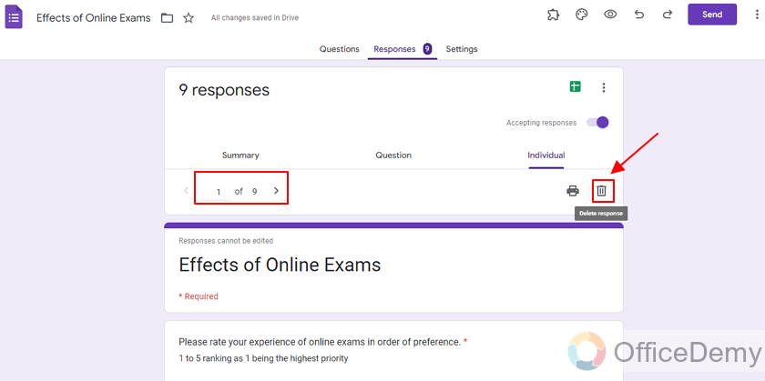 How to delete responses on google forms 17