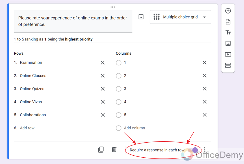 How to do ranking in google forms 12