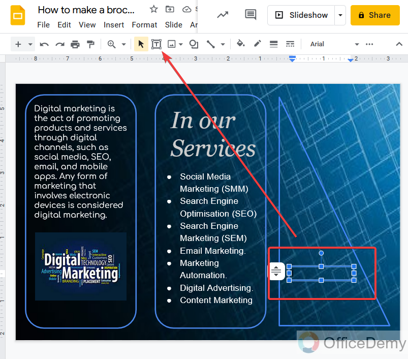 How to make a brochure on Google Slides 18