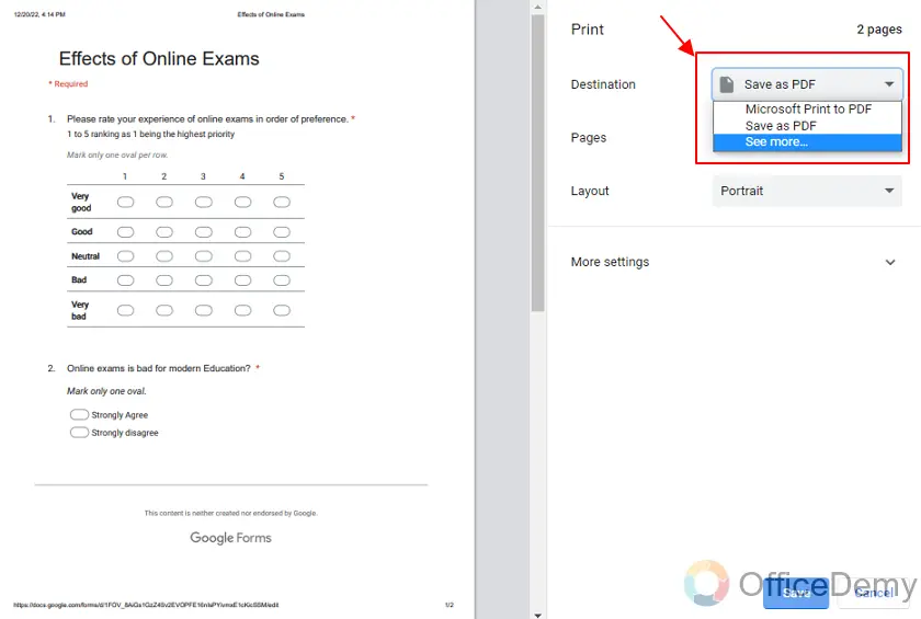 How to print a google form 13