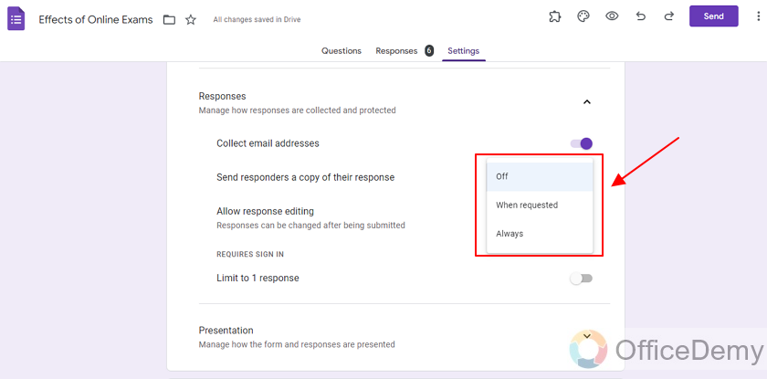 How to stop accepting responses on google forms 12