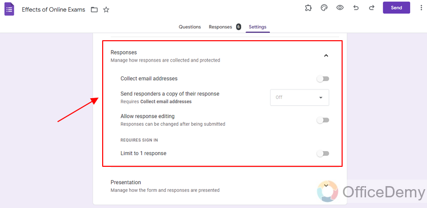 How to stop accepting responses on google forms 8