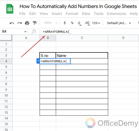 How To Automatically Add Numbers In Google Sheets 14