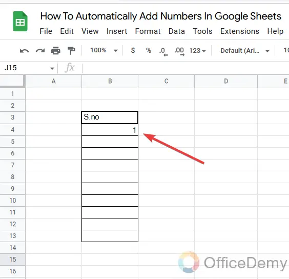 How To Automatically Add Numbers In Google Sheets 3