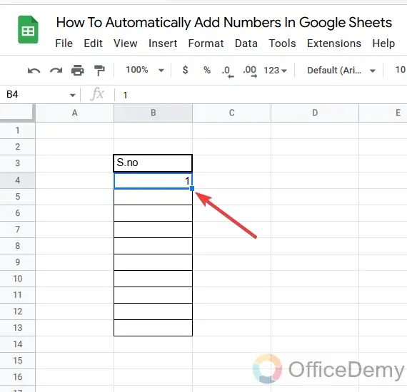 How To Automatically Add Numbers In Google Sheets 4