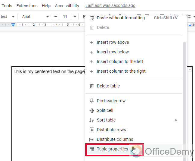 How to Center Text on a Page in Google Docs 5