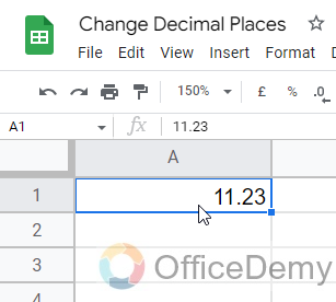 How to Change Decimal Place in Google Sheets 1