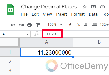 How to Change Decimal Place in Google Sheets 6