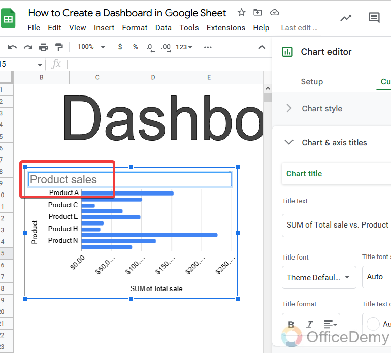 How to Create a Dashboard in Google Sheets 19