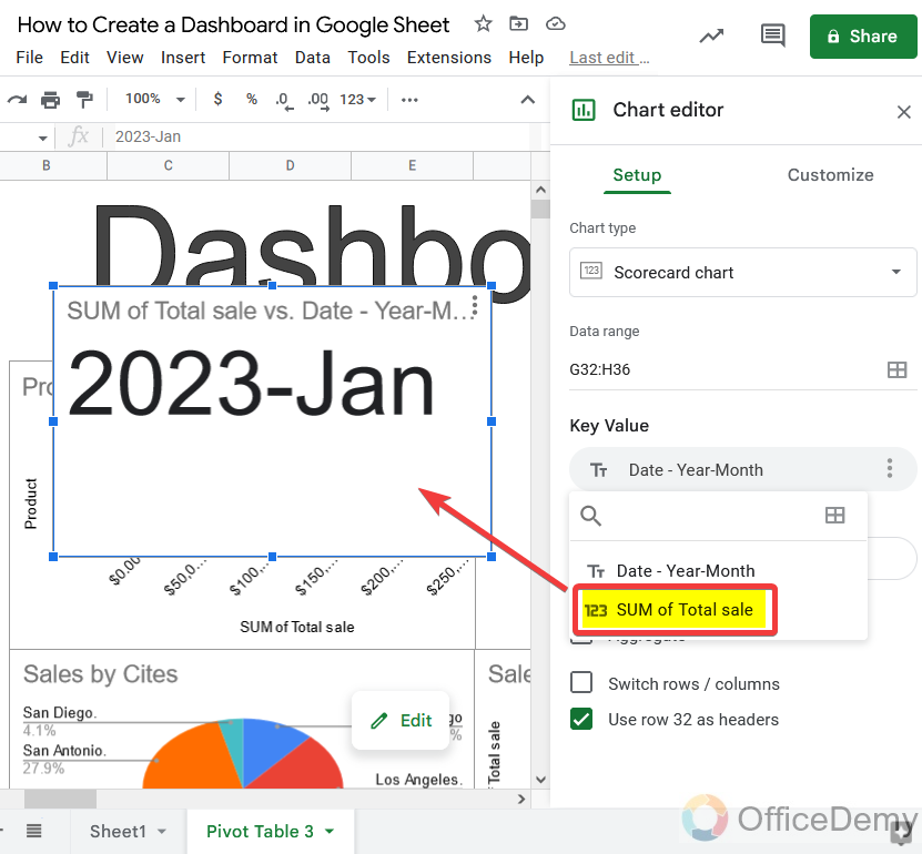 How to Create a Dashboard in Google Sheets 25