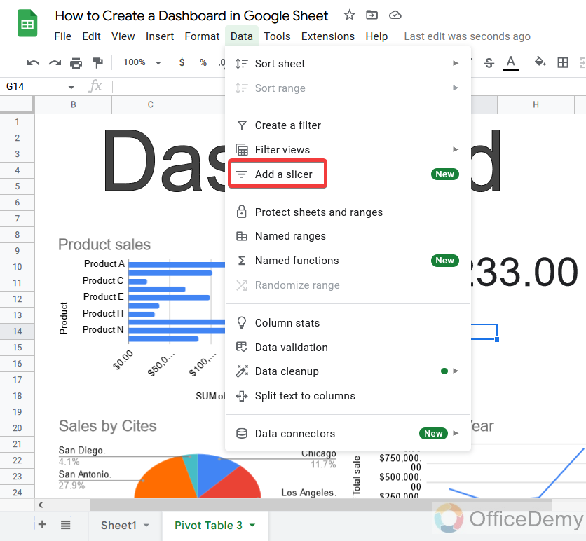 How to Create a Dashboard in Google Sheets 26