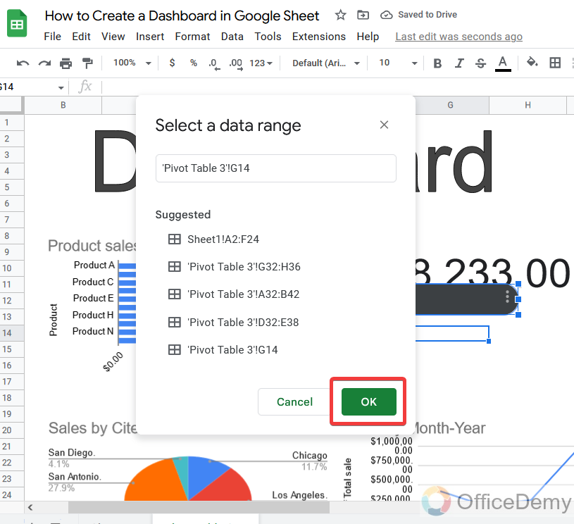 How to Create a Dashboard in Google Sheets 27