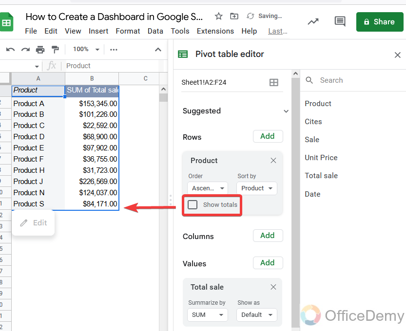 How to Create a Dashboard in Google Sheets 7