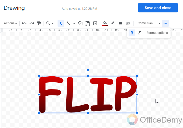 How to Flip Text in Google Docs 12