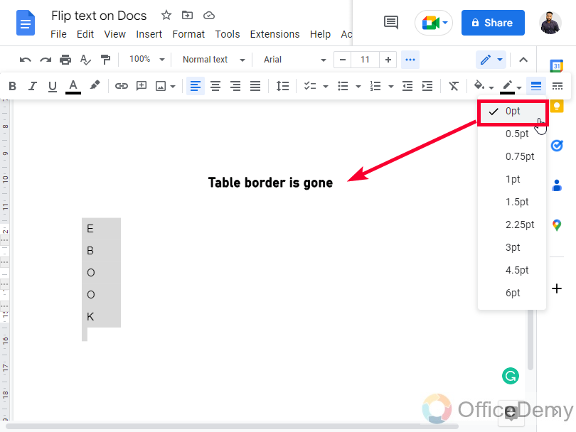 How to Flip Text in Google Docs 24