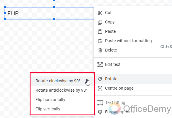 How to Flip Text in Google Docs 6
