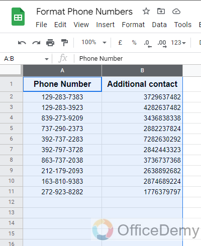 How to Format Phone Numbers in Google Sheets 20