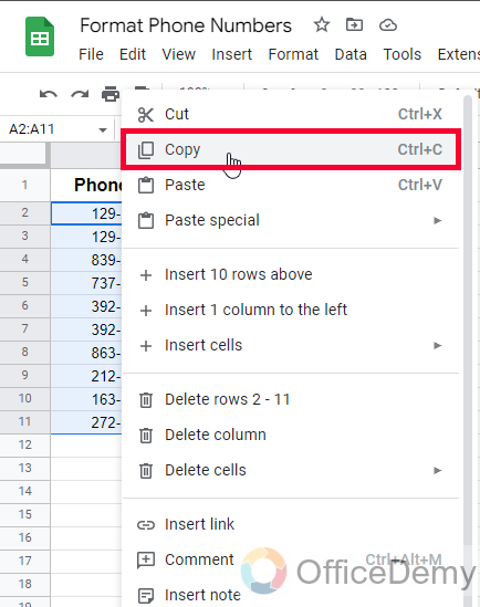 How to Format Phone Numbers in Google Sheets 23