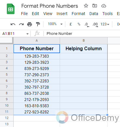 How to Format Phone Numbers in Google Sheets 26