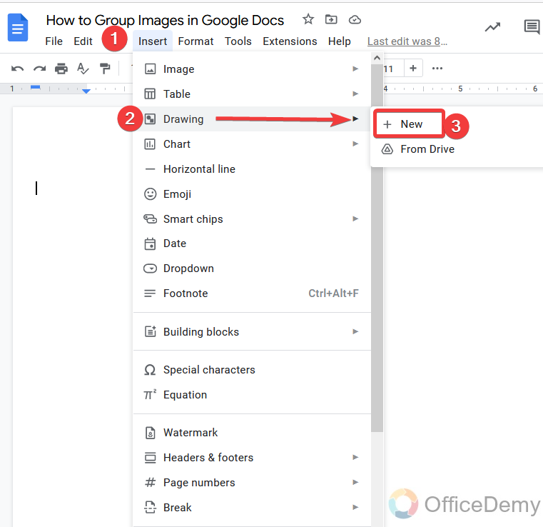 How to Group Images in Google Docs 3