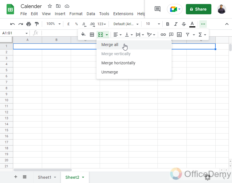 How to Insert Calendar in Google Sheets 10