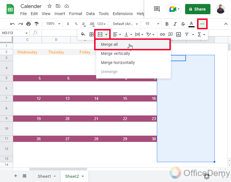How to Insert Calendar in Google Sheets 29
