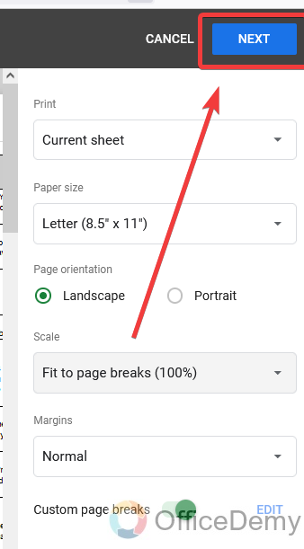 How to Insert Page Break in Google Sheets 14